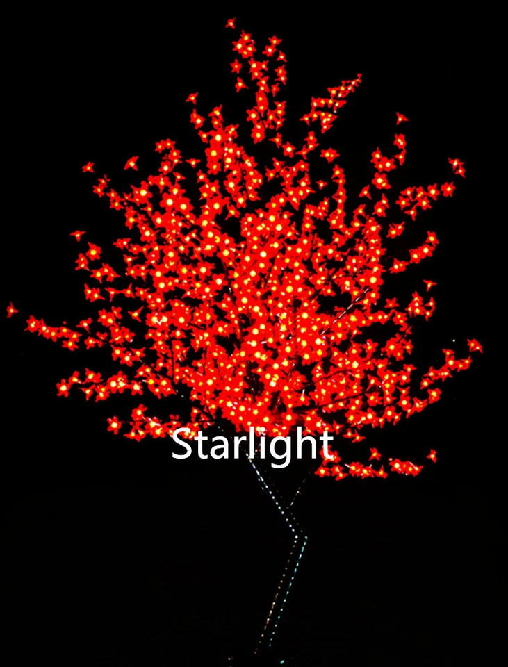 6 pies LED Cerezo Flor Árbol Exterior Boda Jardín Navidad Luz Decoración 864 LED Foto 4 de 4