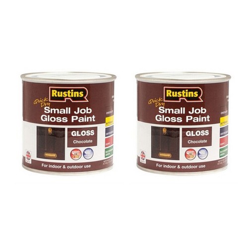Rustins Small Job Gloss & Satin Colour Paint Indoor & Outdoor Use For
