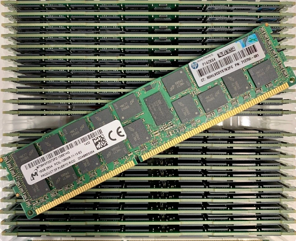 RAM Mémoire DDR3 16GB  2Rx4 PC3 10600R/12800R/14900R ECC Registred pour Server