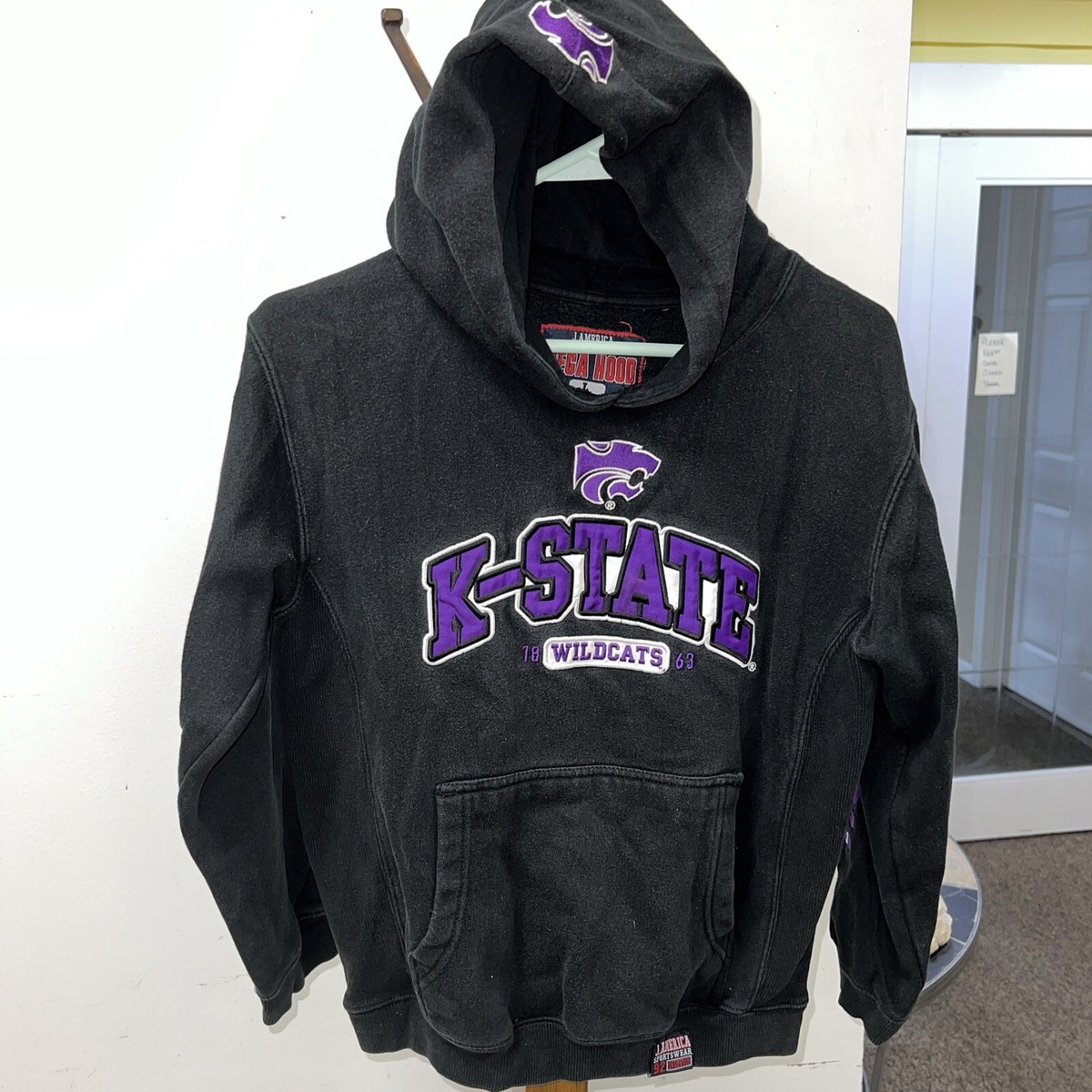 J America Black K-State Hoodie Size Large | eBay