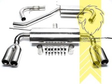 TA Technix Edelstahl Gruppe A Sportauspuffanlage für Audi A3 8P Duplex 2x76mm