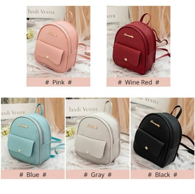 Mini Backpack Women Leather Shoulder Bag For Teenage Girls Kids | eBay