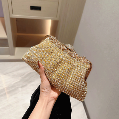 Gold Bridal Clutch Purse Bag Luxury Wedding | Gold Purses Weddings Party -  Diamond - Aliexpress