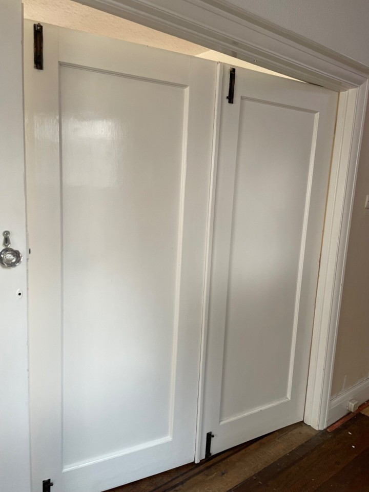 Original antique pine room divider bifold doors eBay