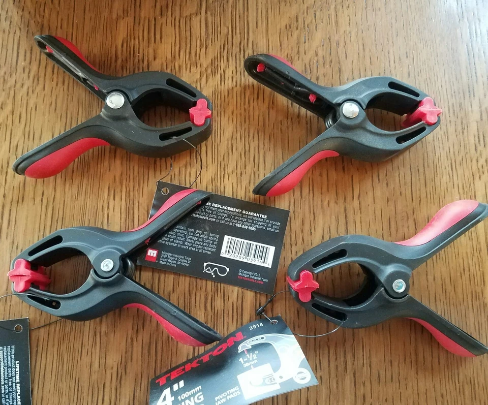 TEKTON 4" PREMIUM SUPERGRIP SPRING CLAMP 3914 BOX OF 4 LIFETIME REPLACEMENT  - Image 3 of 3