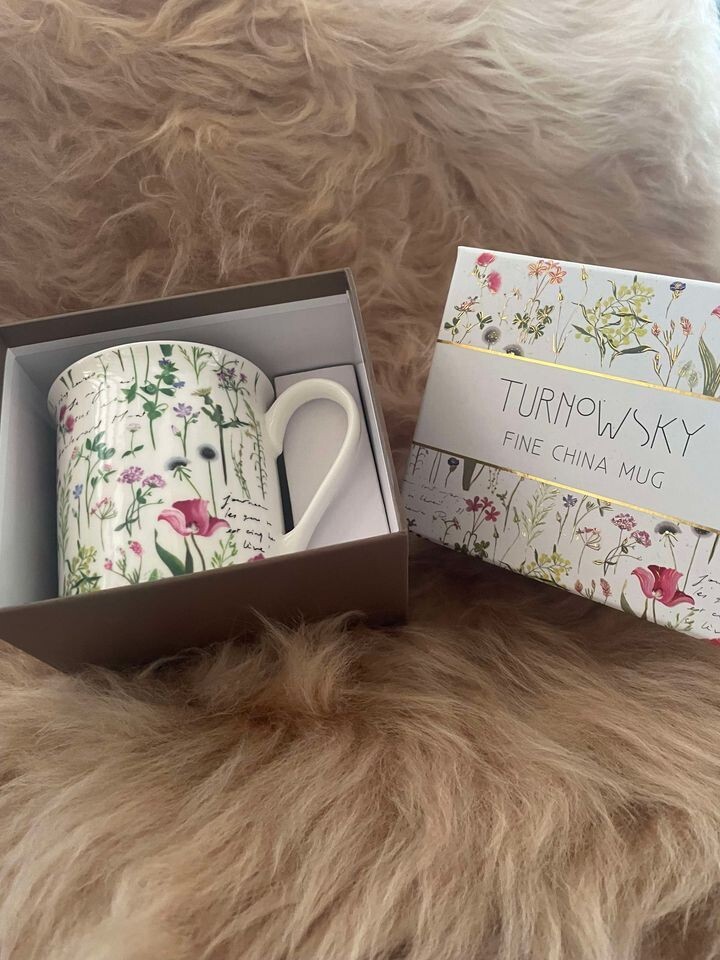 Turnowsky Flower Tea Or Coffee Mug New Gift Boxed
