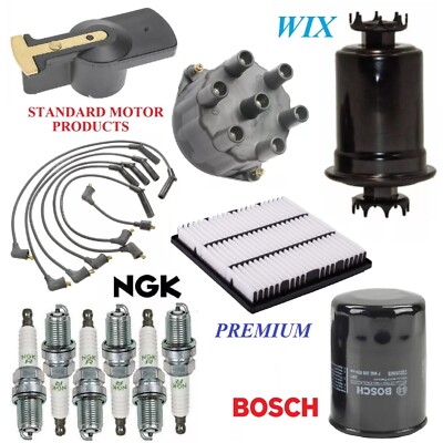 Tune Up Kit Filters Wire Spark Plugs For MITSUBISHI MIGHTY MAX V6 3.0L; 4WD 1991