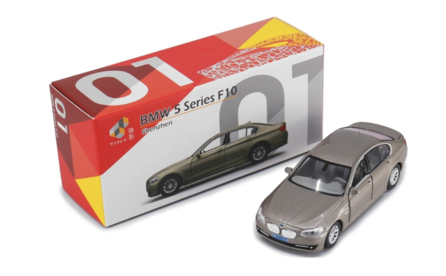 BMW 5 Series F10 Gold LHD Tiny City CN1 Die-Cast Model Car