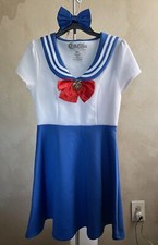 Sailor Moon Cosplay Costume Medium With Hair bow