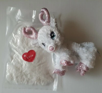 Reindeer (Pink) "Sparkles" Build A Buddy Stuffed Animal Teddy Mountain