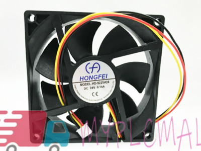 Hongfei DC fan HD-9225H24 DC24V 0.14A 3-wire Inverter cooling fan