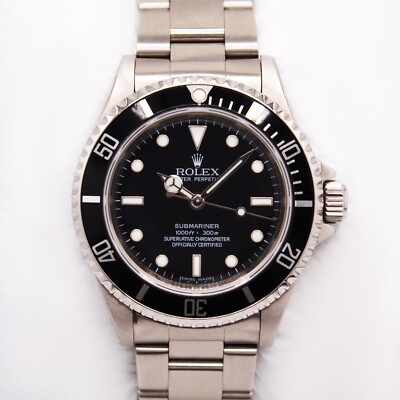 Rolex Submariner (No Date) 40mm Black Dial Stainless Steel Oyster Band with Card