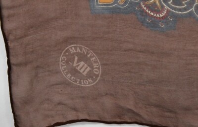 Châle Vintage Mantero En Soie Batik - Italie - Fait Main - Multicolore