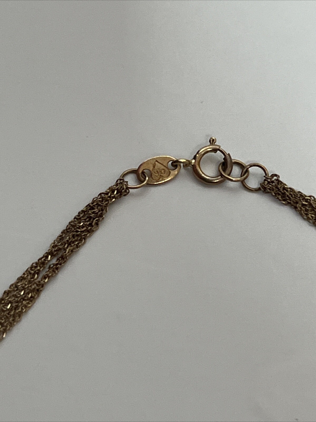 Real Gold Heart Necklace 16” - image 4