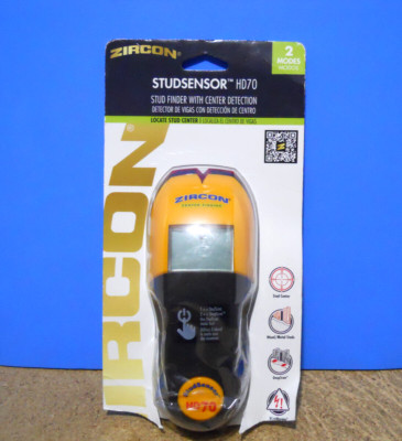 Zircon StudSensor HD70 Stud Finder LED Center Detection Wire Warning