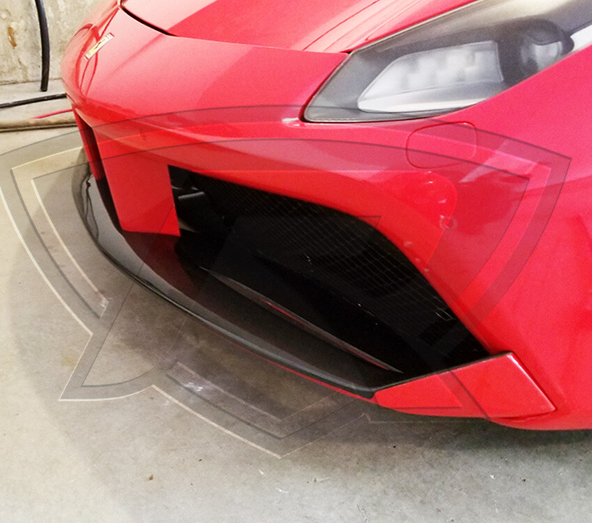 Ferrari 488 GTB & 488 Spider Carbon Fiber Front Spoiler Cover
