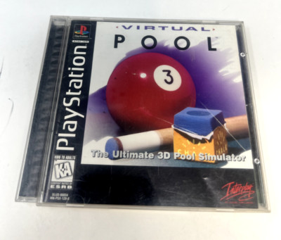 Virtual Pool (Sony PlayStation 1, 1996) BLACK Disc Complete