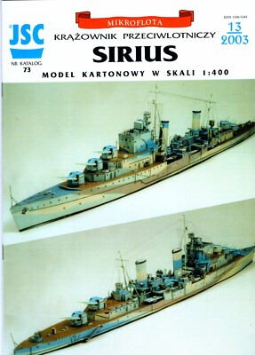 JSC Nr. 73 - Britischer Flak-Kreuzer HMS Sirius (1942)  , 1:400