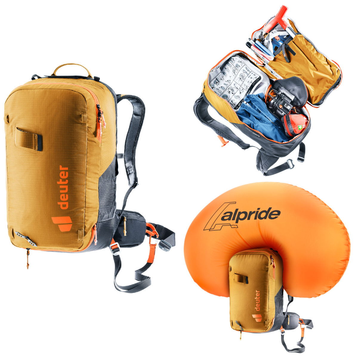 New Deuter Alproof Lite 20 SL Cinnamon Black Backpack Snowmobile