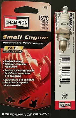 Champion Spark Plug RZ7C #965-Box Replaces CMR7H CMR7A CMR6H CMR6A