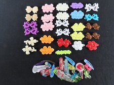 Vintage Plastic Hair Barrettes Snap Tight Mixed Lot C692
