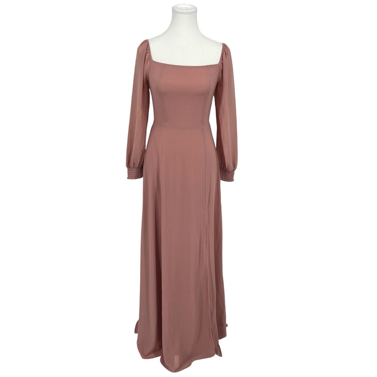 brown mini dress long sleeve Brown Long Sleeve Mini Dress Deep V Ruched A-Line Dress – ZINNTRA