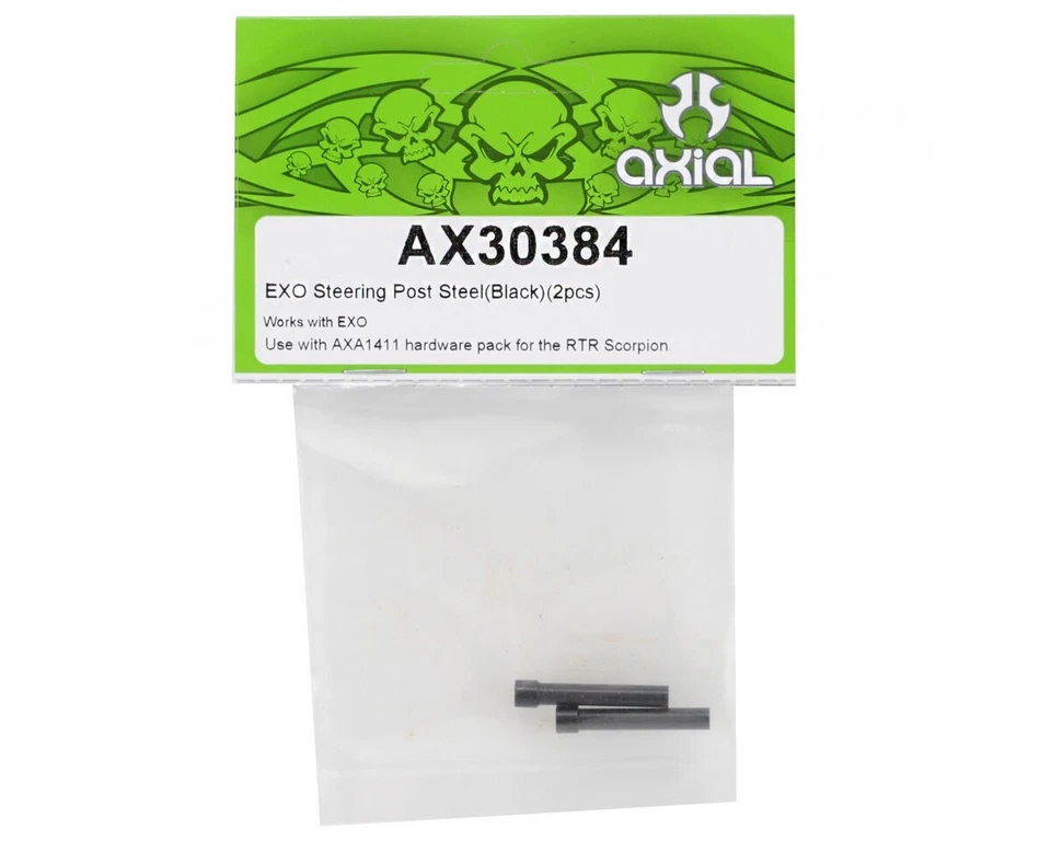 Axial EXO Steering Post Steel Black 2pcs AXI30384 - Bild 2 von 2