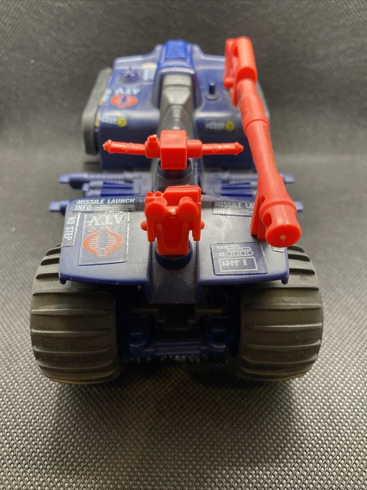 Hasbro GI Joe Cobra Ferret ATV Vintage 1980’s Vehicle Blue Red 4 Wheeler Action - Image 4 of 4
