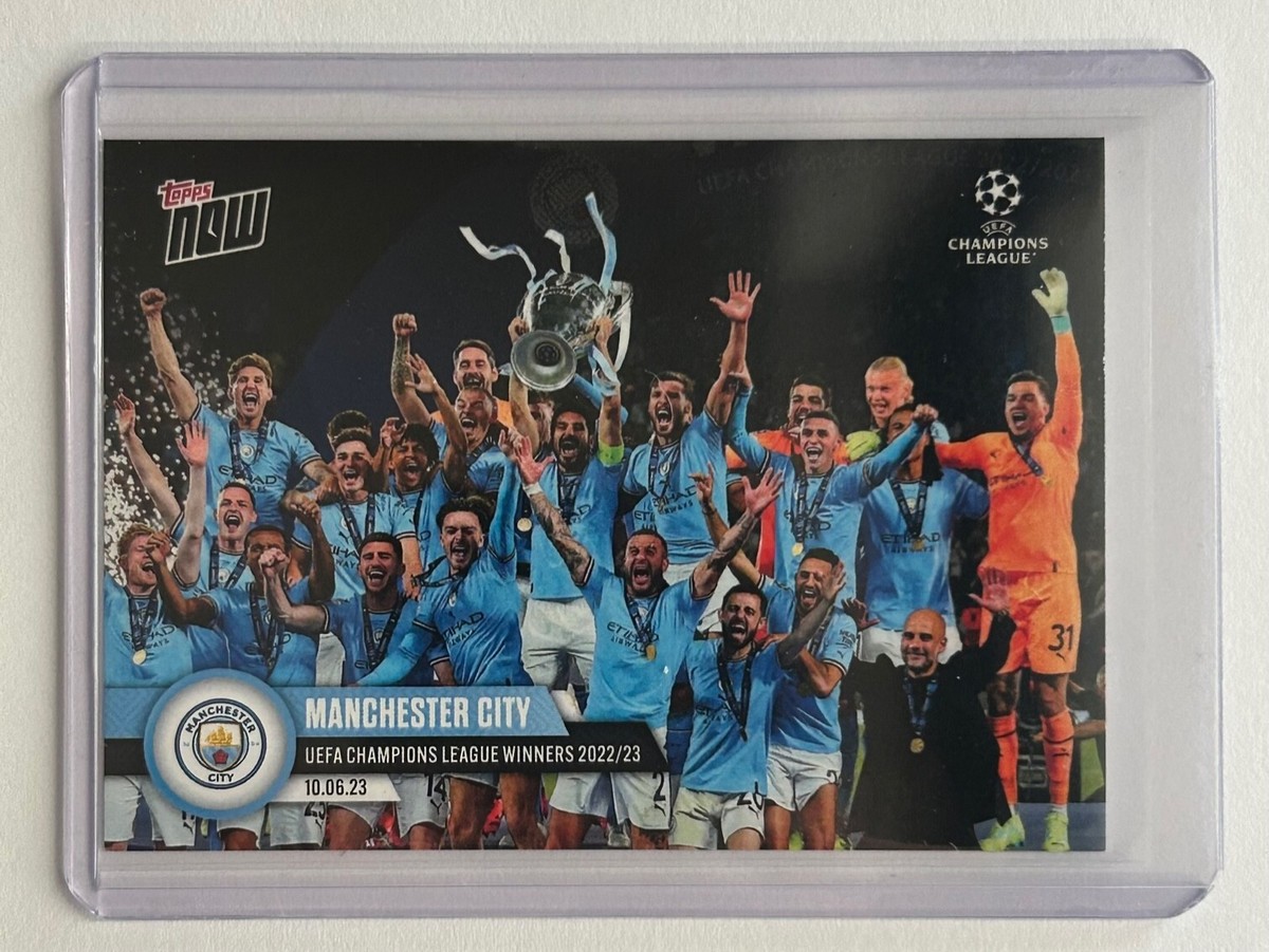 Topps Now - MANCHESTER CITY UEFA Champions League Winners Topps Now - MANCHESTER CITY UEFA Champions League Winners