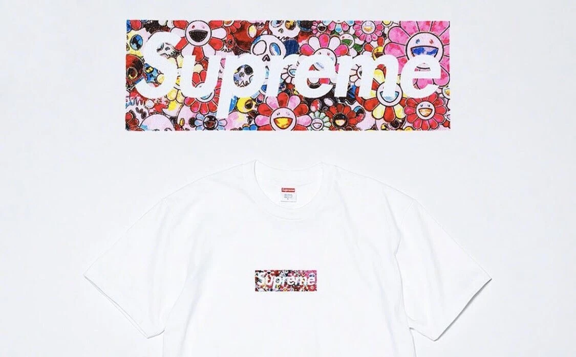 Brand New Supreme Takashi Murakami Box Logo Tee Size M 100% Authentic