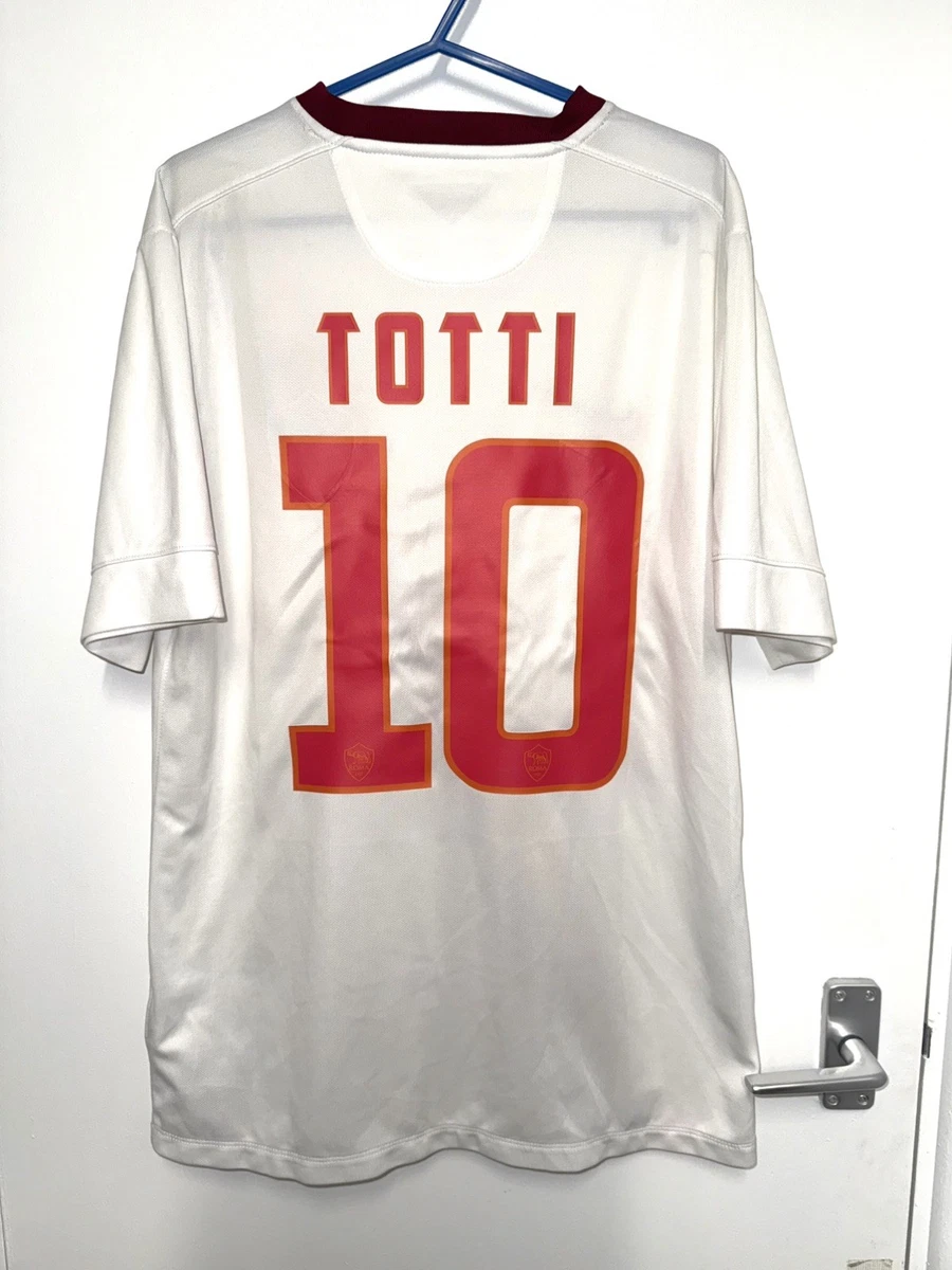 TOTTI #10 MEN'S AS ROMA LONG SLEEVE SOCCER FOOTBALL SHIRT JERSEY MAILLOT SIZE M