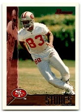 1995 Bowman J.J. Stokes Rookie San Francisco 49ers #10