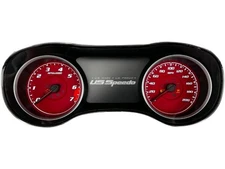 US Speedo Red Dodge Charger Gauge Face for Clusters 2015-2024 (200 Mph)