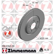 2x Bremsscheibe vorne für Jaguar S-Type 2 X200 XF 1 X250 XJ X350 XK | 26221671