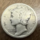 1924 MERCURY SILVER DIME ACTUAL COIN Get More Today & Save Shop Here Buy Here