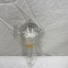 Clear Glass Tropical Fish Wine Bottle Stopper Nautical Coastal Barware Accessory