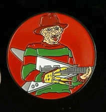 Shreddy Krueger Nightmare On Elm Street Glove Flying V Custom ENAMEL PIN Freddy 