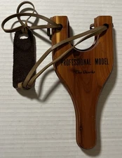 Slingshot Wood Leather Pocket Professional Model The Ozarks - Souvenir- Vintage