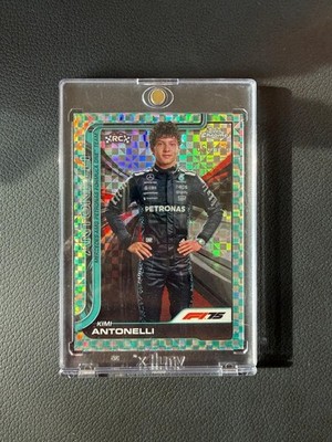 Kimi Antonelli RC /199 Checker Topps Chrome Formula 1 F1 Mercedes Rookie