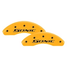 For Chevy Sonic 13-16 Caliper Covers Gloss Yellow Caliper Covers w Sonic