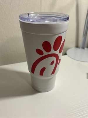 The Original Chick Fil A 24 Oz Insulated Metal Tumbler With ScrewOn Lid NO STRAW