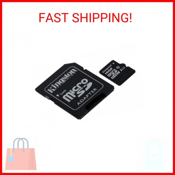 Kingston Canvas Select 16GB microSDHC Class 10 microSD Memory Card UHS-I 80MB/s  - Image 2 of 2