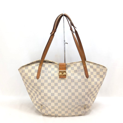 LOUIS VUITTON Damier Azur Salina GM Tote Bag White N41208 DU2163 Authentic LV