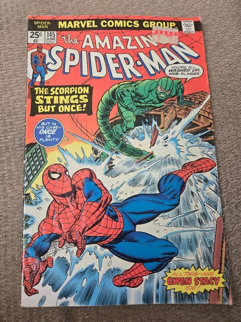 Amazing Spider-Man #145 The Scorpion Ross Andru Art 1975