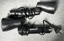 2 SOMIKON Foto-Lampen mit schwenkbarem Leuchtenkopf - 230V-Halogen+LED  #2208