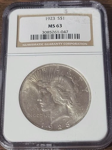 1923 Peace Silver Dollar MS63 NGC