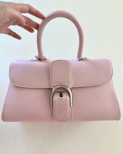 Authentic Delvaux Brillant East/West Handbag in Sakura Pink – Timeless Luxury!