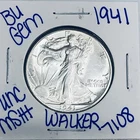 1941 BU UNCIRCULATED LIBERTY WALKING SILVER HALF DOLLAR AUTHENTIC U.S. MINT 7108