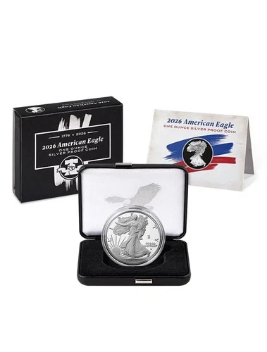 US Mint American Eagle 2026 One Ounce Silver Proof Coin WEST POINT (W) 26EA
