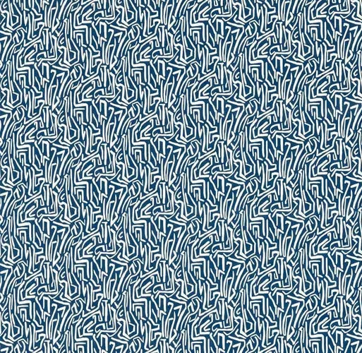 HARLEQUIN CURTAIN FABRIC DESIGN Mini Melodic INDOOR/OUTDOOR 2.4 METRES INDIGO